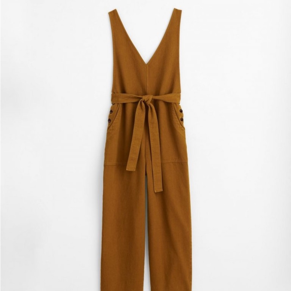 Alex Mill Ollie Overall In Upcycled Denim Golden Khaki